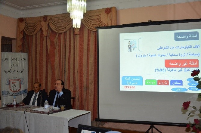 Prof. Dr. Seddik Afifi in a symposium entitled "The University's Role in Community Service" in the Egyptian Cultural Forum